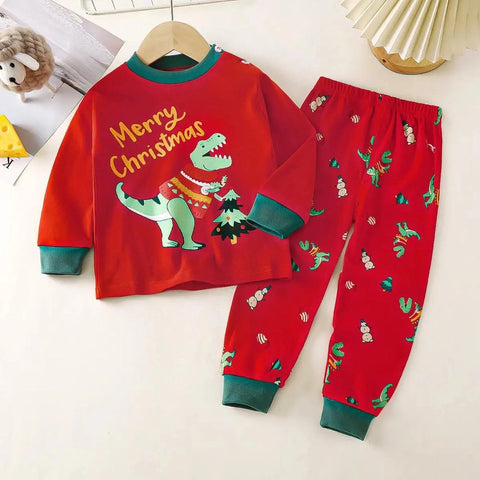Christmas Printed Pajama Set – 2-Piece Kids Pajama Set