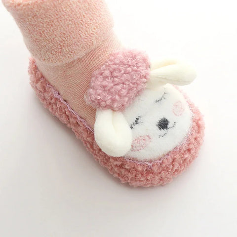 Winter Cozy Tube Socks -  Non-Slip Soft Sole Toddler Shoes