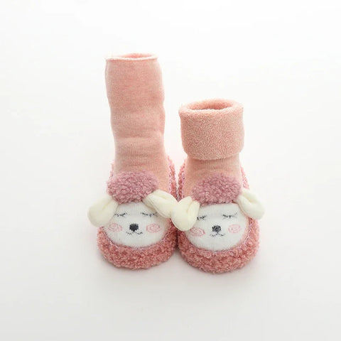 Winter Cozy Tube Socks -  Non-Slip Soft Sole Toddler Shoes