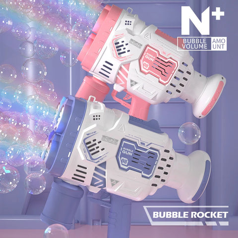 Bubble Rocket Machine with Colorful Lights – Fun for Kids
