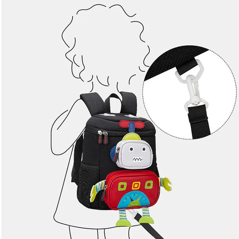 Cartoon Robot School Bags for Boys – Kawaii Backpack for Kids