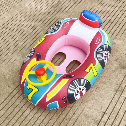 Inflatable Swim Float with Canopy for Toddlers – Safe & Fun Water Play Teeny Pandas