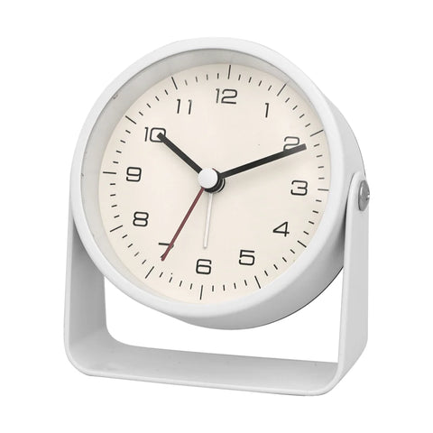 Creative Metal Small Alarm Clock - Minimalist Silent Desktop Clock