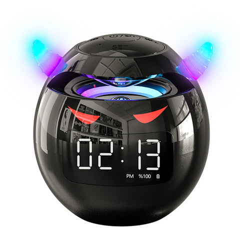 Monster Alarm Clock Bluetooth Speaker - With LED Digital Display