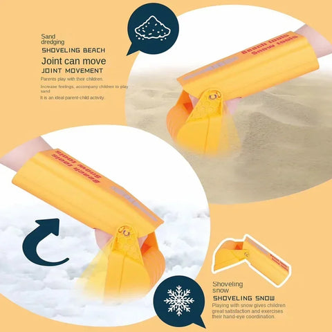 Kids Grip Hand Shovel – Perfect for Sand and Snow Adventures! Teeny Pandas