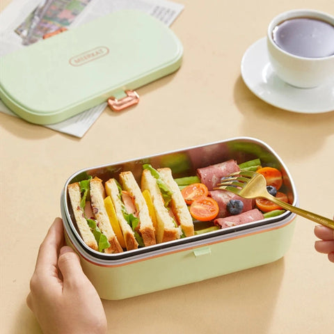 Electric Mini Heated Lunch Box – Portable, Insulated Bento Box Teeny Pandas