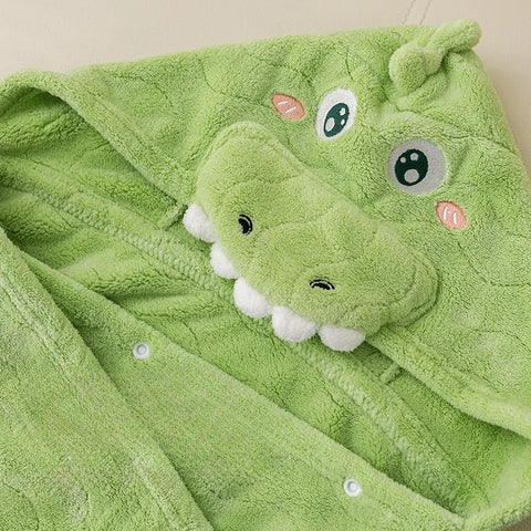 Baby Hooded Towel - Coral Fleece Kids Beach Towel