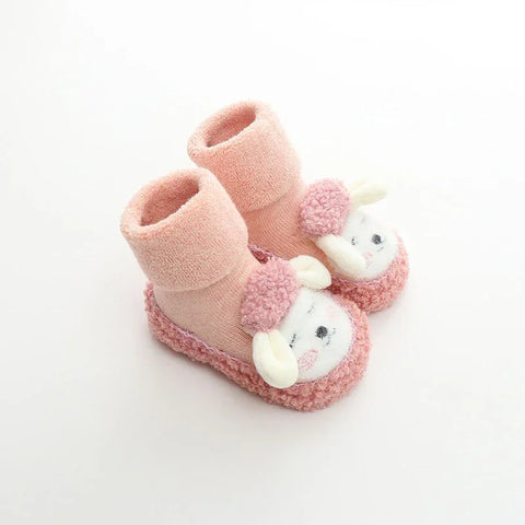 Winter Cozy Tube Socks -  Non-Slip Soft Sole Toddler Shoes