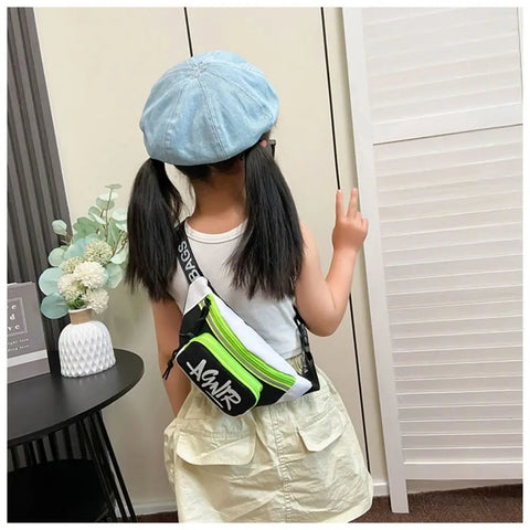 Kids Mini Waist Bag – Cute Oxford Fanny Pack and Crossbody Bag