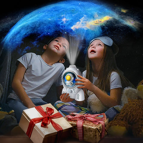Rocket Galaxy Night Light Projector - 360° Rotate Starry Sky Lamp
