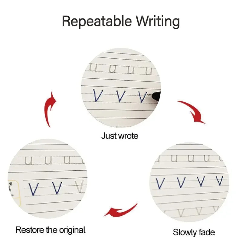 Reusable Montessori Handwriting Kit – Perfect for Kids Learning to Write Teeny Pandas