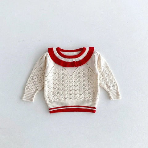 Girls Autumn Sweater Clothing - Baby Knitted Pullover Tops and Skirt Dress