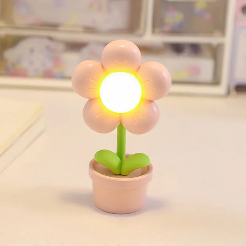 Mini LED Flower Night Light – Cute Small Table Lamp for Room!