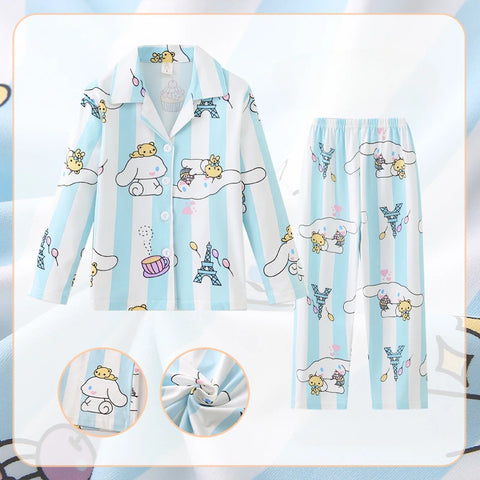 Cartoon Kawaii Children Pajama Set – Cute and Cozy Sleepwear for Kids