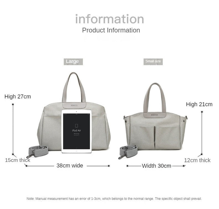 Shoulder/Crossbody Baby Diaper Bag– Waterproof & Lightweight Teeny Pandas