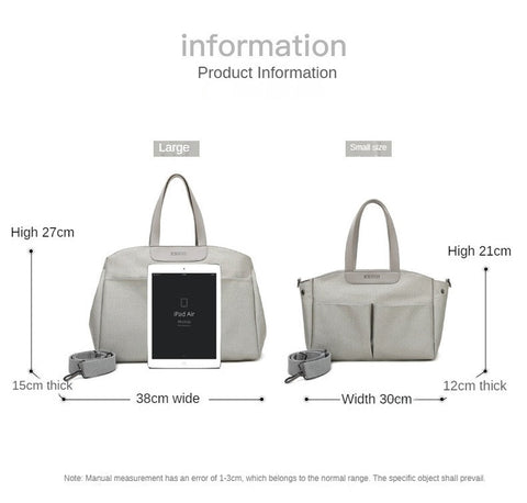 Shoulder/Crossbody Baby Diaper Bag– Waterproof & Lightweight Teeny Pandas