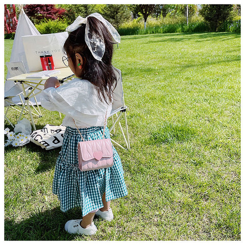 Small Fashion Heart Shoulder Bags for Baby Girls