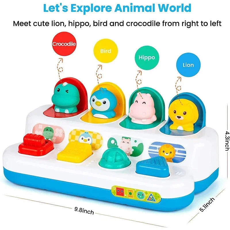 Pop-Up Dino Montessori Activity Toy – Fun & Interactive Learning for Kids Teeny Pandas