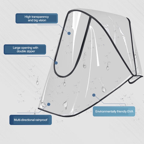 Universal Stroller Rain Cover – Waterproof, Windproof Protection for Your Baby