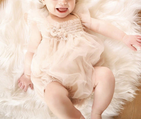 Baby’s Princess Butterfly Romper – Newborn Bodysuit with Wings