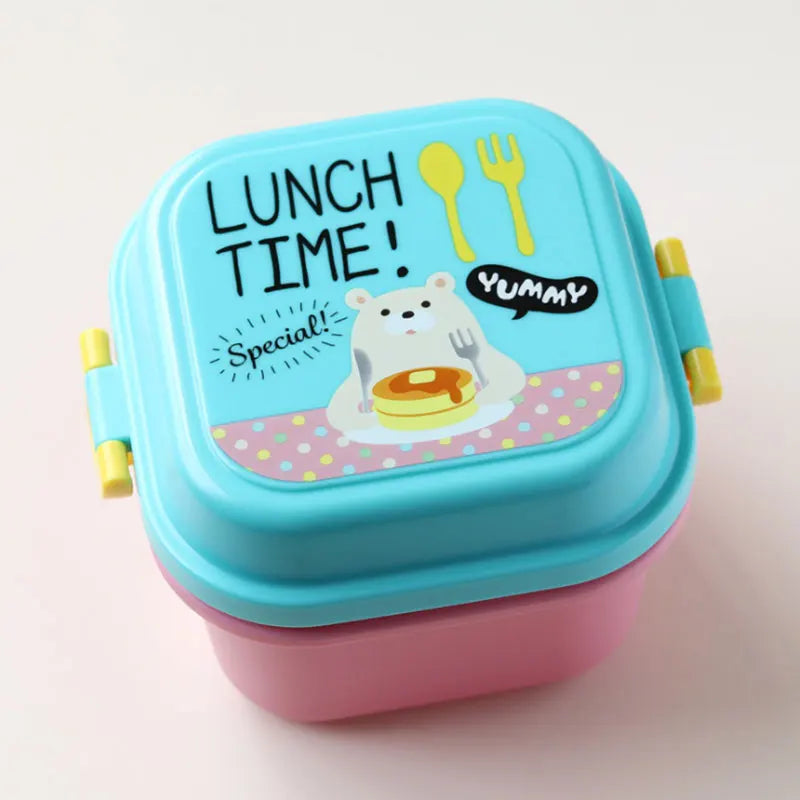 Adorable Cartoon Kids Lunch Box – Safe, Durable & Easy to Use Teeny Pandas