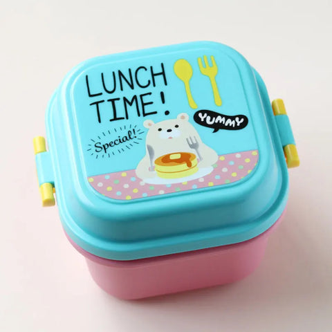 Adorable Cartoon Kids Lunch Box – Safe, Durable & Easy to Use Teeny Pandas