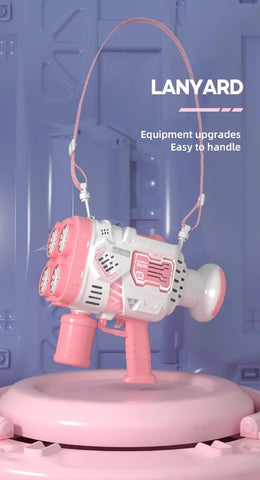 Bubble Rocket Machine with Colorful Lights – Fun for Kids