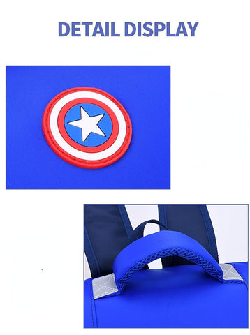 Superhero Cartoon Backpack for Kids – Kindergarten and Elementary School Students