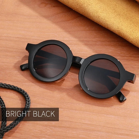 Round Frame Kids Sun Protect Sunglasses - Stylish, Safe & Durable Teeny Pandas