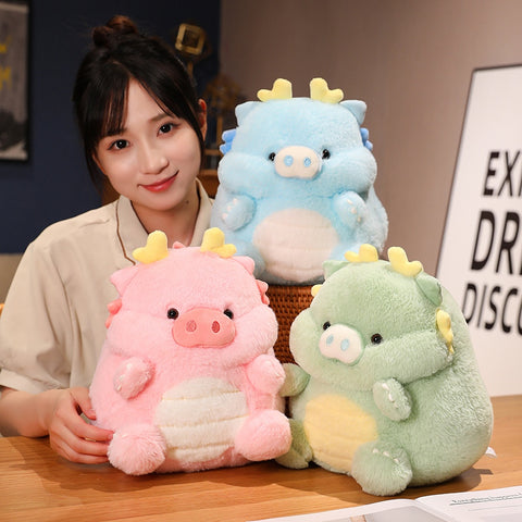 Adorable Pig Dragon 2-in-1 Plushies