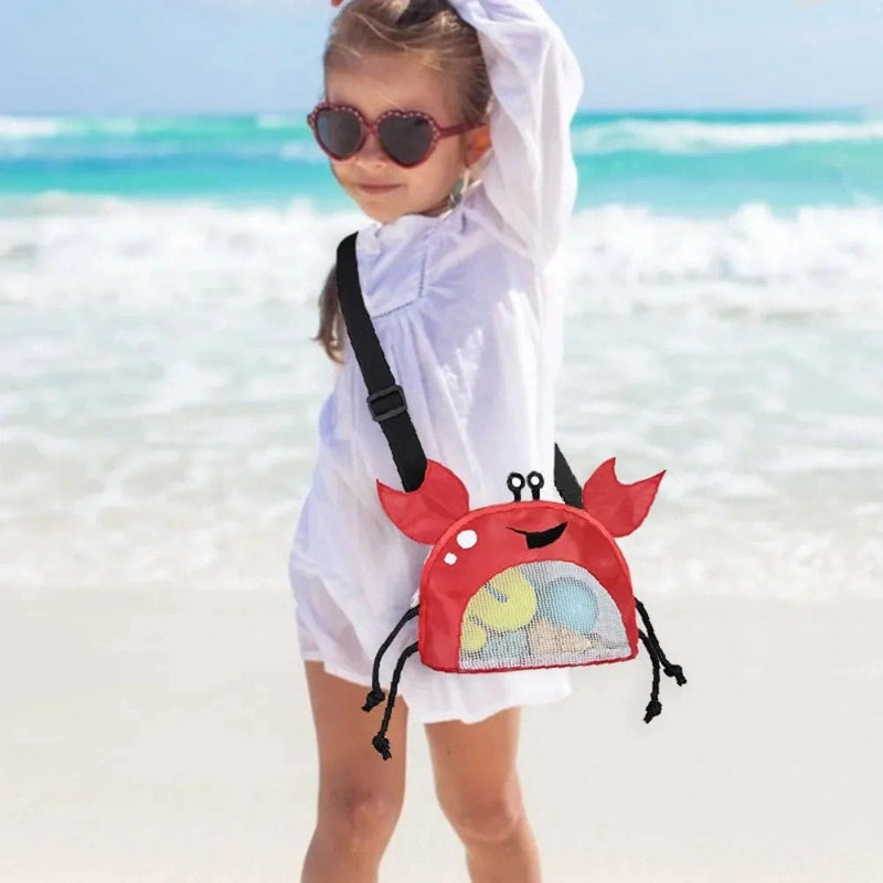 Kids Crab Mesh Beach Bag - Fun & Functional Storage Teeny Pandas
