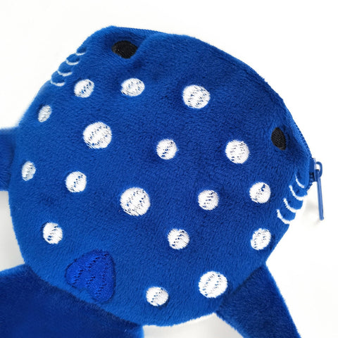Multicolor Cute Plush Whale Fish Coin Purse for Kids