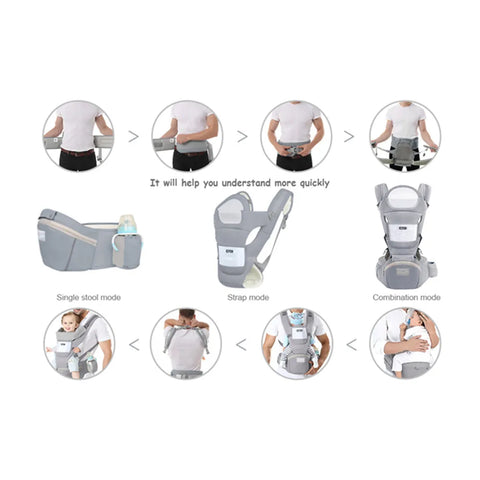 Multi-Use Ergonomic Baby Carrier