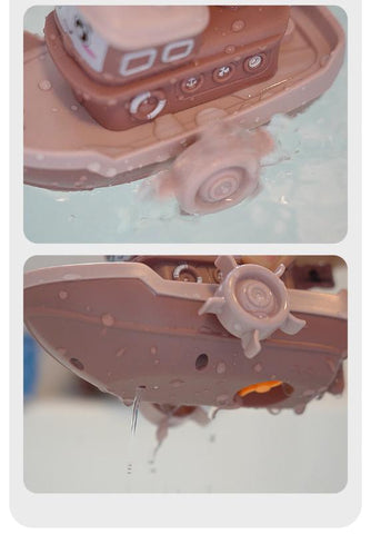 Cartoon Ship Bath Toy – Wind-Up Floating Toy