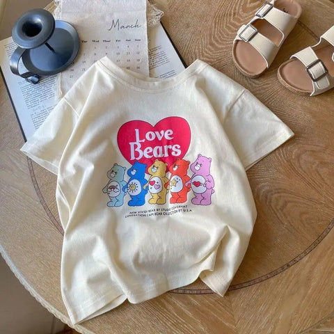 Cartoon T-shirt for Girls – Summer Kids Clothing