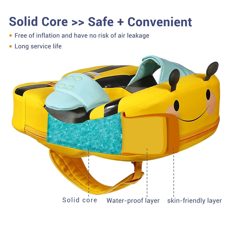 Baby Safe Swim Float - Leak Proof Chest Float! Teeny Pandas
