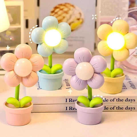 Mini LED Flower Night Light – Cute Small Table Lamp for Room!