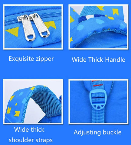 Geometry Pattern Waterproof Children’s Shoulder Backpack for Boys and Girls