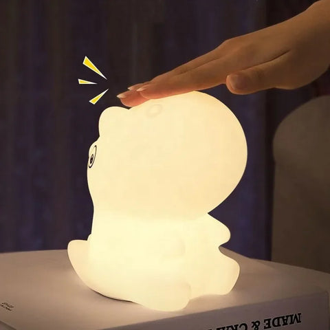 Dinosaur Silicone Night Light for Baby & Kids Room - Cute Decorative Lamp