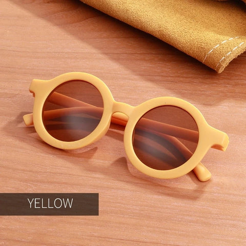 Round Frame Kids Sun Protect Sunglasses - Stylish, Safe & Durable Teeny Pandas