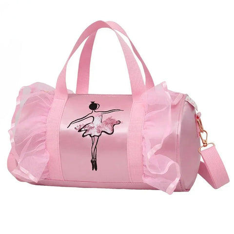 Pink Ballet Dance Bag for Girls – Kids Sports Backpack and Tote for Costume and Shoes