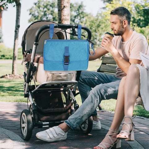 Portable Nappy Changing Pad with Pockets