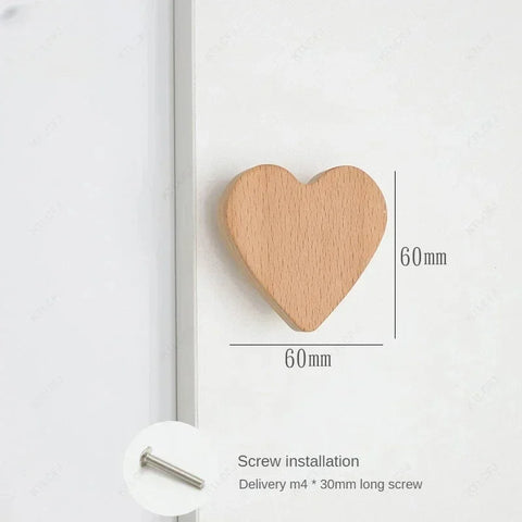 Wooden Shape Cabinet Knobs for Kids - Safe and Durable! Teeny Pandas