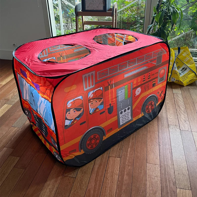 Kids Vehicle Play Tents – Firetruck, Ice Cream Truck & Police Van & More! Teeny Pandas