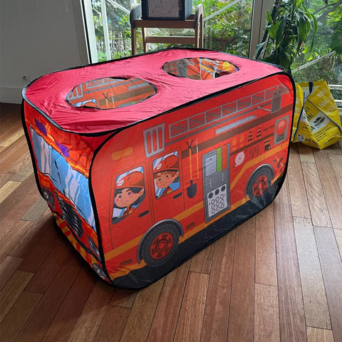 Kids Vehicle Play Tents – Firetruck, Ice Cream Truck & Police Van & More! Teeny Pandas