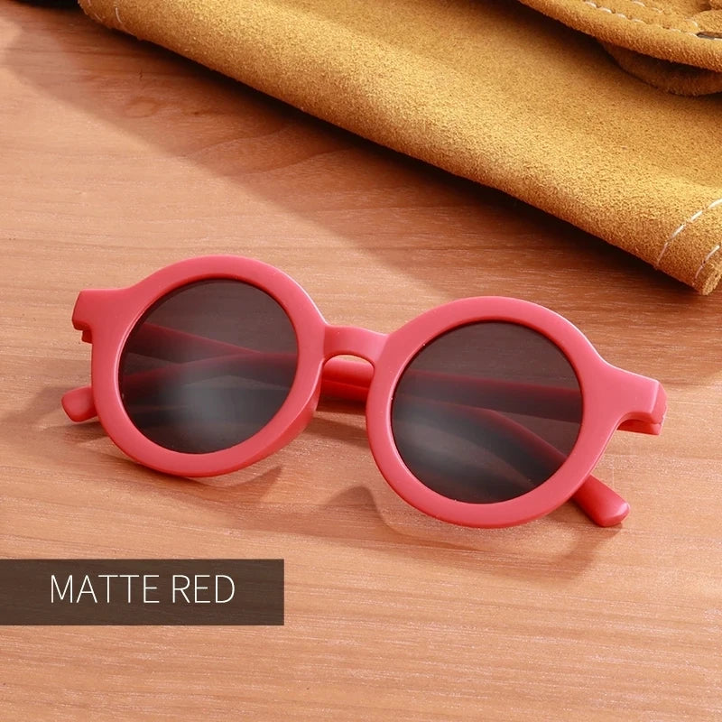 Round Frame Kids Sun Protect Sunglasses - Stylish, Safe & Durable Teeny Pandas