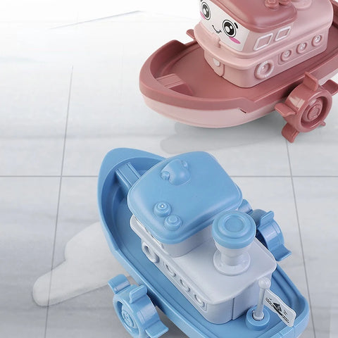 Cartoon Ship Bath Toy – Wind-Up Floating Toy