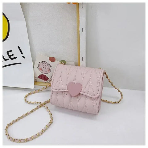Small Fashion Heart Shoulder Bags for Baby Girls