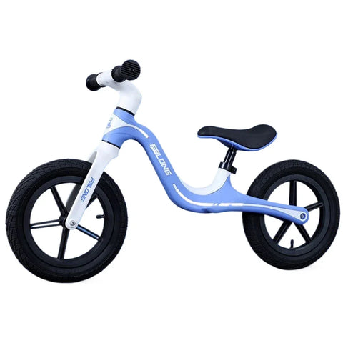 12-Inch No Pedal Balance Bike for Toddlers – Adjustable Seat Push Bicycle