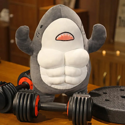 Muscle Shark Plushies